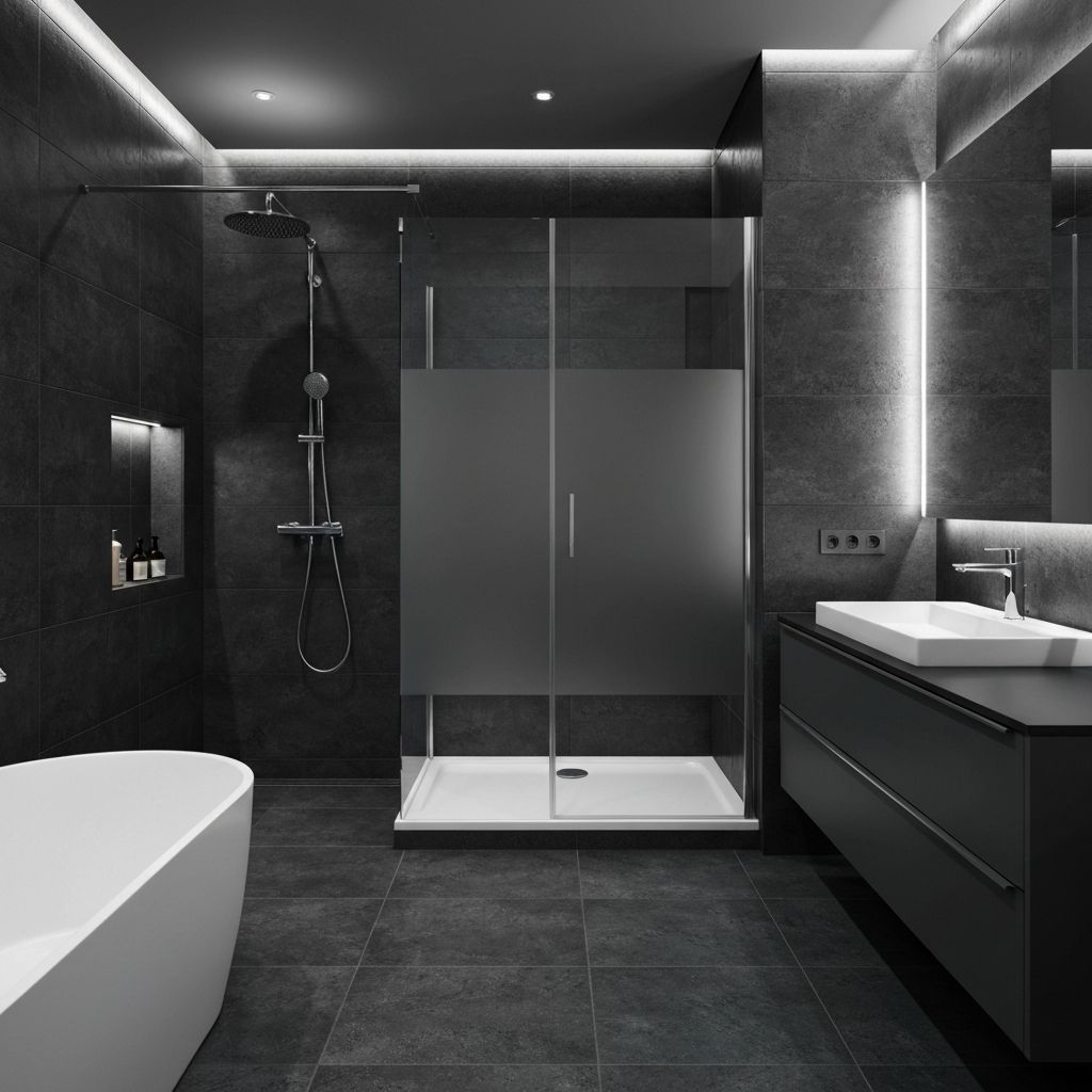 Luxury bathroom interior